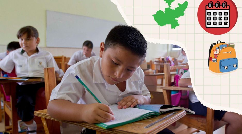 El calendario del ciclo escolar 2026-2027 contempla 185 días efectivos de clases para los planteles de educación básica. ESPECIAL / EL INFORMADOR y CANVA
