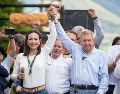 María Corina Machado dijo estas palabras frente a un auditorio de líderes conservadores, entre los que estaban Edmundo González Urrutia . EFE / ARCHIVO