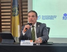 Roberto Alarcón Estrada destacó en conferencia la disminución de homicidios dolosos en Jalisco, así como otros delitos. EL INFORMADOR / R. Bobadilla