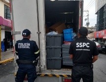 Los vehículos y la mercancía recuperada fueron decomisados y puestos a disposición del agente del Ministerio Público. ESPECIAL/SSPC