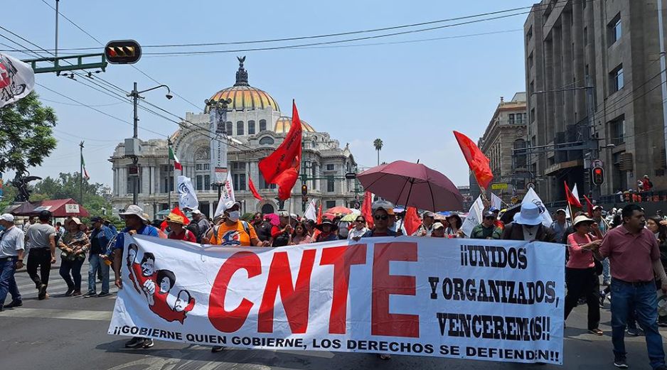 Las movilizaciones magisteriales afectarán considerablemente la vialidad en el Centro Histórico de la CDMX. ESPECIAL
