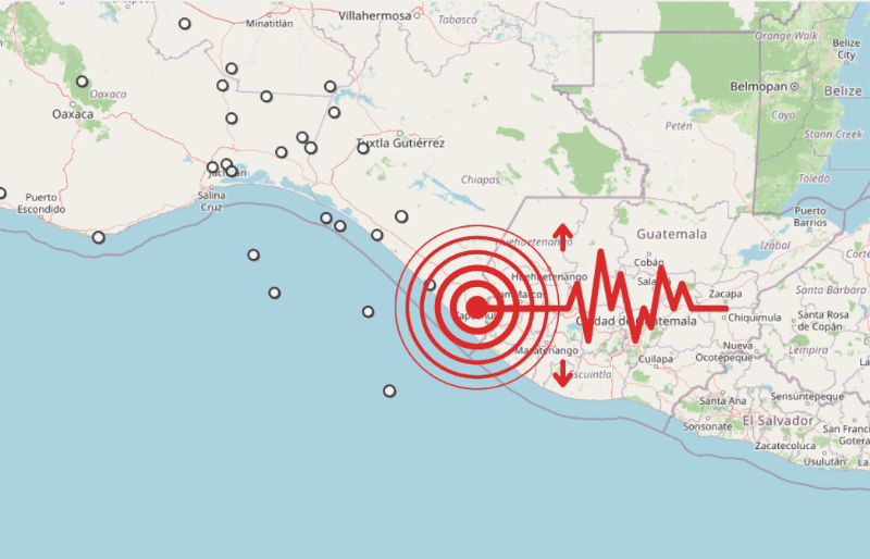 &nbsp;Sismo en Chiapas. ESPECIAL / SSN