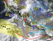 Aunque Elida se aleja de México, el SMN prevé lluvias intensas en varias entidades durante los próximos días. ESPECIAL/SMN.