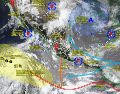Aunque Elida se aleja de México, el SMN prevé lluvias intensas en varias entidades durante los próximos días. ESPECIAL/SMN.