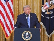 Las revelaciones que Trump presentará durante su intervención “sorprenderán” a la audiencia, dijo la secretaria de prensa, Karoline Leavitt. EFE/ S. LOEB