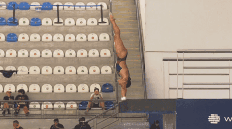 Alejandra Estudillo ocupó el primer lugar al registrar 315.75 puntos. X/@TVCDeportes