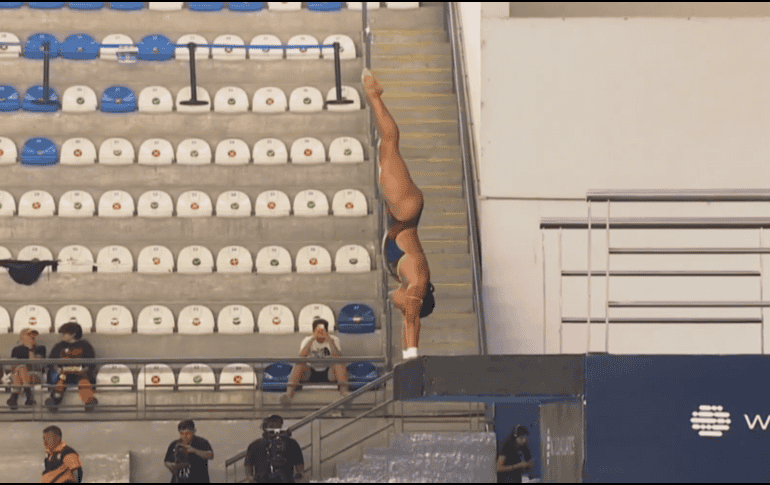 Alejandra Estudillo ocupó el primer lugar al registrar 315.75 puntos. X/@TVCDeportes