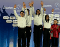 El cuarteto integrado por Juan Celaya, Aranza Vázquez, Alejandra Estudillo y Randal Willars se quedó con el segundo lugar. EL INFORMADOR / A. GARCIA