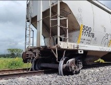 El incidente ferroviario no dejó heridos ni afectaciones a la circulación. ESPECIAL/Ayuntamiento de Coyotepec