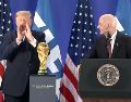 Trump estuvo acompañado por Gianni Infantino, presidente de la FIFA, que se deshizo en elogios con el político. EFE/@RapidResponse47