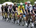 Isaac del Toro terminó segundo en la Etapa 14 del Tour de Francia y avanzó al séptimo lugar de la clasificación general. EFE / Y. Valat