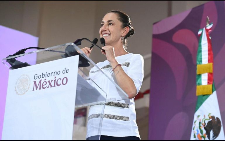 Sheinbaum participará en la ceremonia de clausura de dicho evento, de manera conjunta con los mandatarios de los dos países coanfitriones. EFE/Presidencia de la República