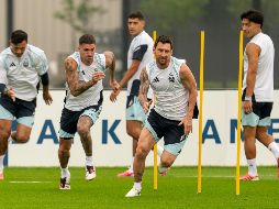 La selección Argentina durante su entrenamiento en el Columbia Park Training Facility antes de la final del Mundial contra España. EFE/A. Colmenares