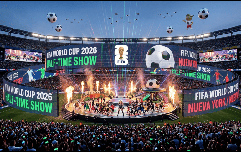 La FIFA prepara una final sin precedentes para la Copa Mundial 2026. Además del esperado duelo entre España y Argentina, el partido incluirá por primera vez un show de medio tiempo. ESPECIAL/IA