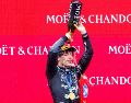 El piloto italiano Andrea Kimi Antonelli (Mercedes), el circuito de Spa-Francorchamps, el más largo del Mundial con 7.004 metros, donde se adjudicó su sexta victoria de la temporada. EFE/O. MATTHYS