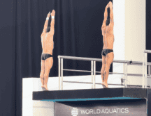 Su dominio quedó reflejado en la puntuación final de 414.72 unidades, suficiente para asegurar la cima de la competencia y recibir una ovación por parte de la afición que se dio cita en el Centro Acuático Skarch. EL INFORMADOR/ A. Garcia