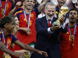 El rey Felipe VI viajó a Estados Unidos a presenciar el partido junto a la Familia Real. EFE/W. Oliver