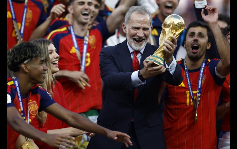 El rey Felipe VI viajó a Estados Unidos a presenciar el partido junto a la Familia Real. EFE/W. Oliver