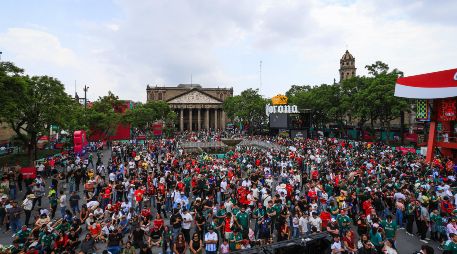 La Plaza de la Liberación se despidió esta tarde de las actividades del Mundial 2026 con el triunfo de España. EL INFORMADOR / J. ACOSTA