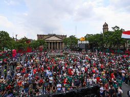 La Plaza de la Liberación se despidió esta tarde de las actividades del Mundial 2026 con el triunfo de España. EL INFORMADOR / J. ACOSTA