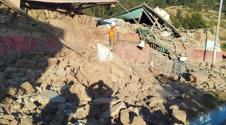 Un total de 52 viviendas fueron destruidas, 27 quedaron inhabitables, y otras 37 fueron afectadas por los movimientos telúricos. EFE/Ministerio de Defensa de Perú