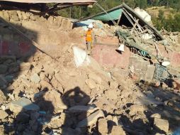 Un total de 52 viviendas fueron destruidas, 27 quedaron inhabitables, y otras 37 fueron afectadas por los movimientos telúricos. EFE/Ministerio de Defensa de Perú