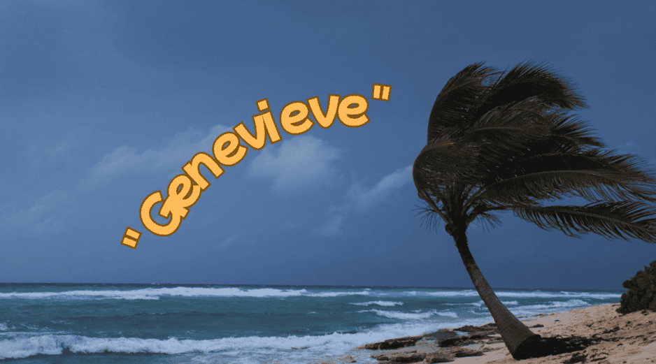 De consolidarse este nuevo sistema, se convertiría en el séptimo ciclón tropical de la temporada 2026 en esta cuenca y recibiría el nombre de “Genevieve”. ESPECIAL / CANVA