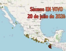 EN VIVO | Sismos en México | Lunes 20 de julio. ESPECIAL / SSN