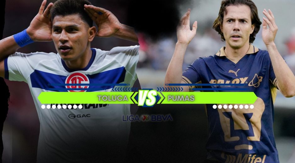 El duelo enfrenta a dos equipos con objetivos inmediatos distintos: Toluca quiere confirmar su buen momento, mientras que Pumas necesita sumar sus primeros puntos del torneo. ESPECIAL / IMAGO7 y CANVA