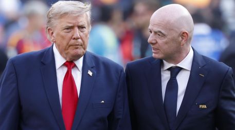 Trump afirmó que el torneo superó expectativas y destacó el papel de Gianni Infantino al frente de la FIFA. EFE/S. Thew