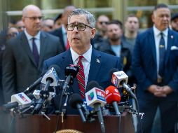 El fiscal del Distrito Oeste de Nueva York, Joseph Nocella, habla a la salida de la corte de Brooklyn luego de la lectura de la sentencia a Ismael 