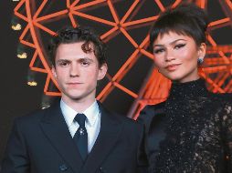 Tom Holland y Zendaya posan desde Aztlán Parque Urbano, donde proyectaron la cinta “Spider-Man: Un nuevo día”. EFE