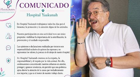 Hospital Yaakunah emitió un comunicado respecto a la reciente visita de Pedro Sola. ESPECIAL / FACEBOOK Hospital Yaakunah / SUN / ARCHIVO