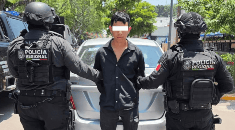 Fue detenido quien se identificó como Miguel 