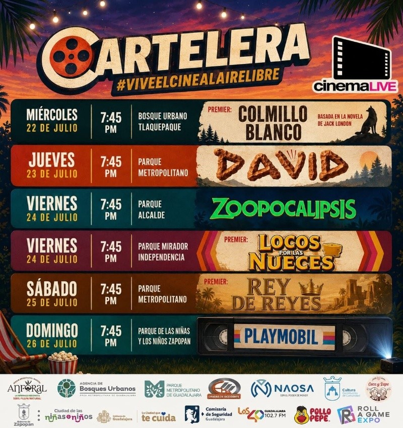 FACEBOOK / Cinema Live Guadalajara.