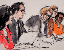 Los fiscales alegan que D4vd mantenía una relación sexual con la adolescente desde hacía varios meses, cuando él tenía 18 años. AP/COURTROOM SKETCH