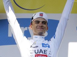 Isaac del Toro mantiene una ventaja de 20 segundos sobre el francés Paul Seixas, quien será su principal rival en la lucha por el tercer lugar durante el recorrido por los Alpes. EFE / G. Horcajuelo