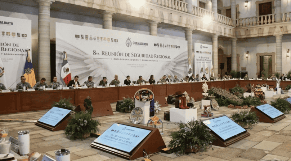La octava reunión de seguridad regional se celebró en Guanajuato. ESPECIAL