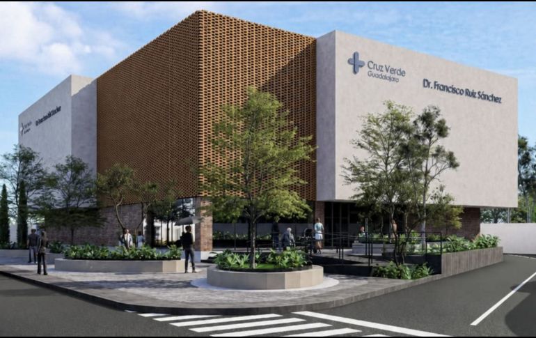 La Cruz Verde “Dr. Francisco Ruiz Sánchez” será reconstruida con una inversión de 250 millones de pesos para ampliar su capacidad médica en Guadalajara. CORTESÍA.