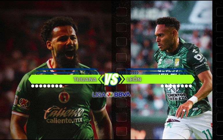 El partido entre Xolos de Tijuana y León se jugará este viernes 24 de julio a las 21:00 horas en el Estadio Caliente. ESPECIAL / IMAGO7 y CANVA
