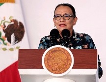 México permanece entre los países más peligrosos para ejercer el periodismo. En la fotografía, la secretaria de Gobernación, Rosa Icela Rodríguez. EFE/Presidencia de México