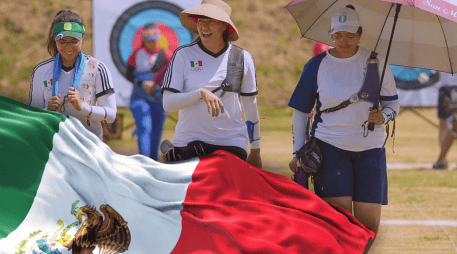 El equipo mexicano  acumula 2 mil 106 puntos en total y encabeza la tabla de combinados femeninos de tiro. ESPECIAL/Conade