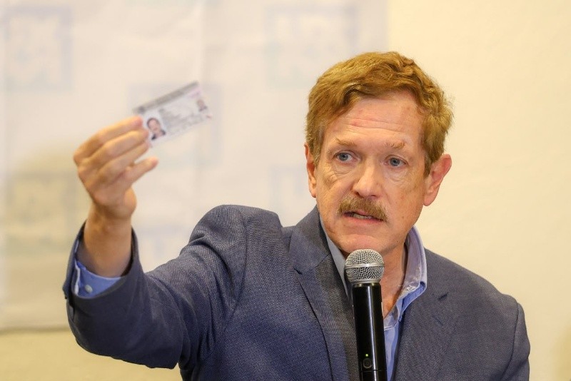 Juan Carlos Romero Hicks, exgobernador de Guanajuato, durante la rueda de prensa en favor de Ruffo Appel. EL INFORMADOR / A. Navarro