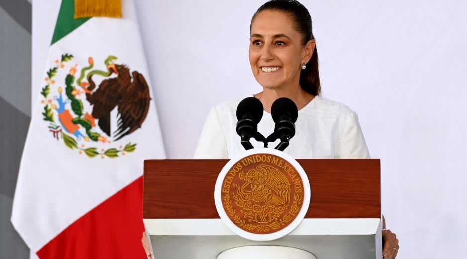 Claudia Sheinbaum señaló que la política comercial de Donald Trump dificulta el diálogo con México. EFE/ Presidencia de Mexico