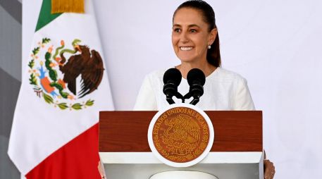Claudia Sheinbaum señaló que la política comercial de Donald Trump dificulta el diálogo con México. EFE/ Presidencia de Mexico