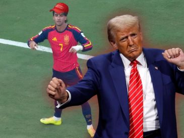 Esto dijo Trump al ser preguntado sobre la gorra "MAGA" de Ferran Torres. EFE / ARCHIVO