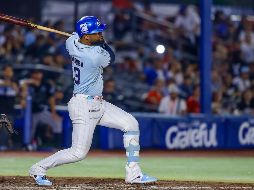 Allen Córdoba remolcó dos carreras en el juego, incluida la de la victoria. CORTESÍA/Charros de Jalisco