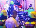 Luego del atropello se organizó un amplio dispositivo policial para atrapar al responsable. EFE/C. Bilan