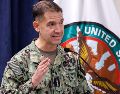 Brad Cooper, comandante del Comando Central de Estados Unidos (CENTCOM), durante una conferencia de prensa en Tampa, Florida. EFE/ARCHIVO