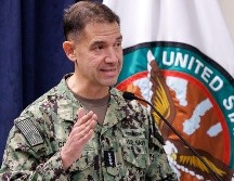 Brad Cooper, comandante del Comando Central de Estados Unidos (CENTCOM), durante una conferencia de prensa en Tampa, Florida. EFE/ARCHIVO